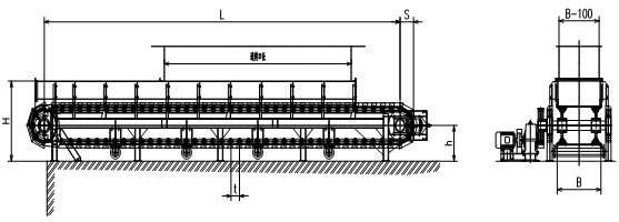 Horizontal arrangement type (open type) Horizontal arrangement type (open type)